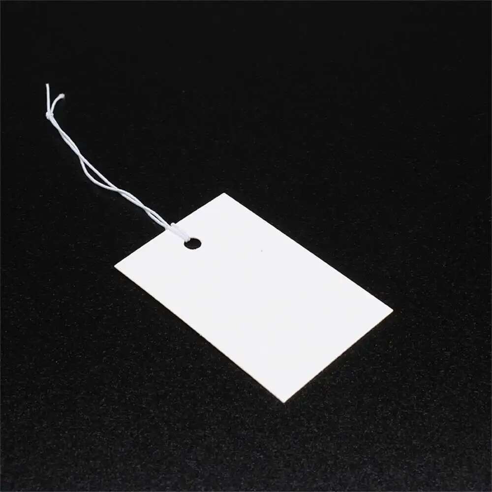 

Custom Garment Clothing White Paper Tag Paper Label For Clothes Blank White Tag