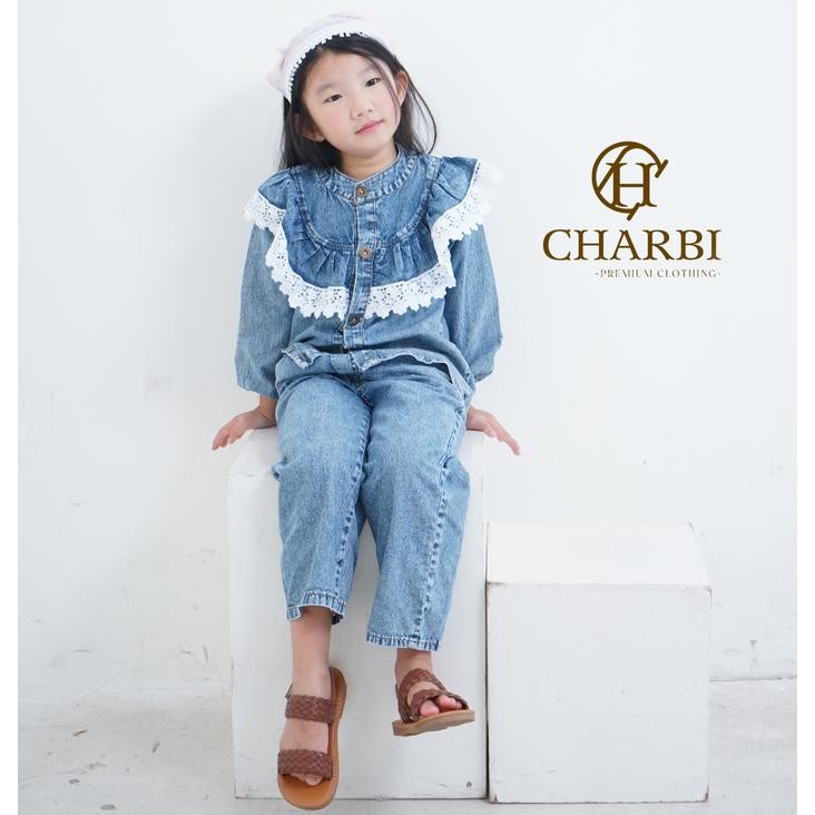Abd - Set Tania Jeans With Lace Anak Anak - Charbi