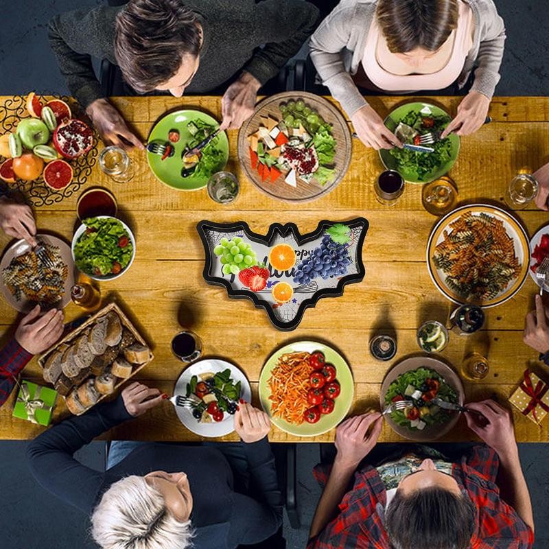 Prato De Servir De Bastão De Madeira Em Forma De Bastão, Bat Snack, Carne De Frutas, Tábua De Queijo