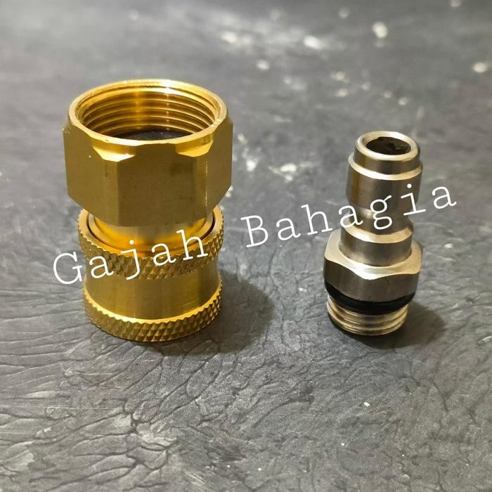 Quick release Gun M22 dan Selang Jet Cleaner Konektor Sambungan