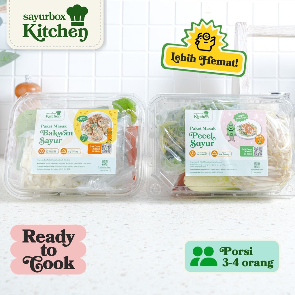 

Bundle - Sayurbox Kitchen Paket Masak Pecel Sayur & Bakwan Sayur 1 pack