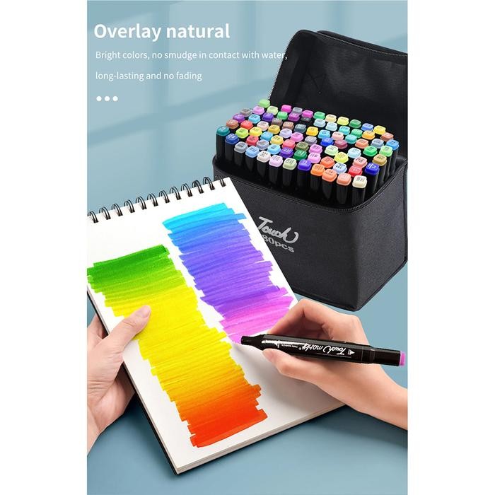 

Deli Color Marker With Bag Spidol Warna Dengan Tas 60/80 Spidol Warna 2 Sisi #Gratisongkir