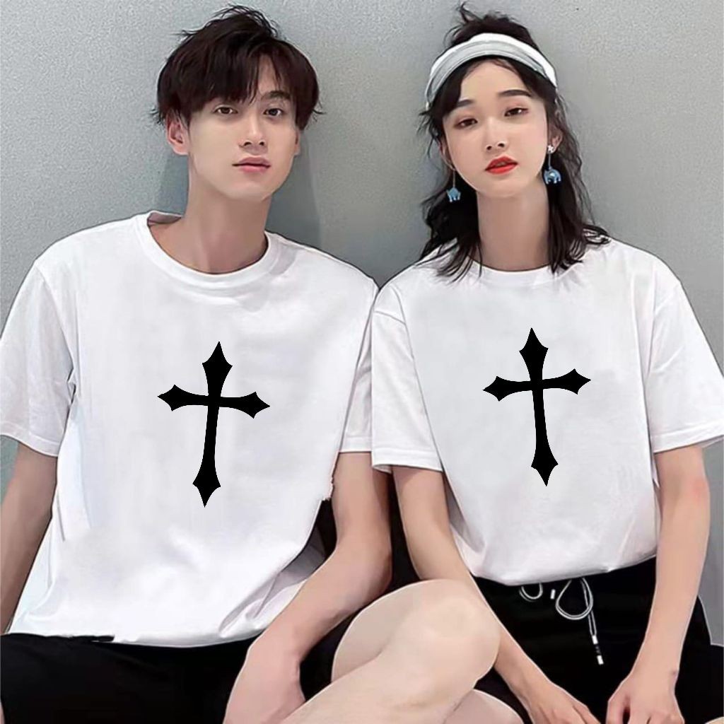 Kaos Couple Thsirt Kapel Kembar Cowok Cewek Lucu Keluarga Baju Kapelan Samaan Lengan Panjang Pendek 