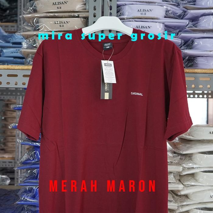 Belanja Cardinal Kaos Cdl T-Shirt - Kaos Polos Pria Cardinal Cdl 100% Original Asd3