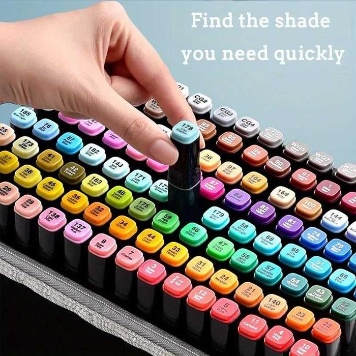 

Spidol Permanen Warna Dua Sisi Fine Art Marker Set Brush Sketsa #Gratisongkir