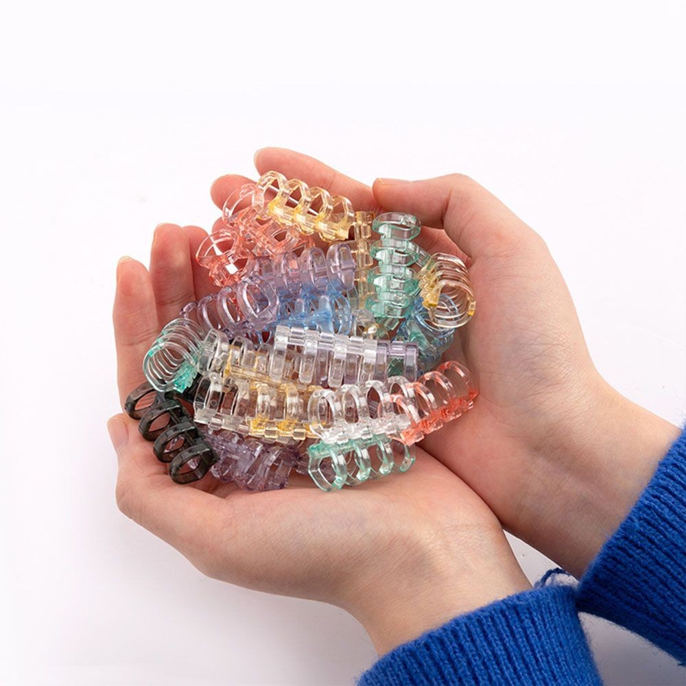 

10Pcs 4-Ring Binding Spines Combs Loose Leaf Binder Book Rings For Notebook Planners Travel Diary