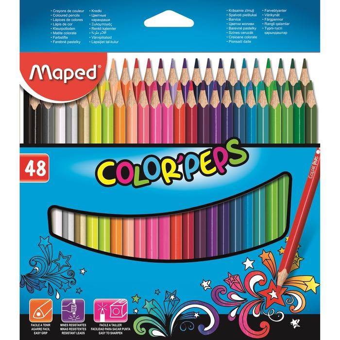 

Maped Pensil Warna Colorpeps 48 Warna Kemasan Cardboard #Gratisongkir