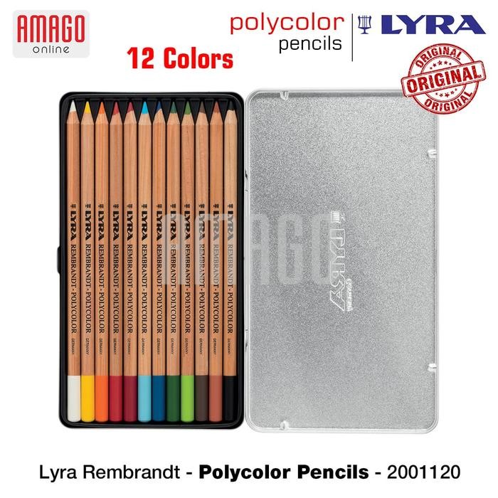 

Lyra - Rembrandt Polycolor Pencils - 12 Pcs - Asstd. Colors - 2001120 #Gratisongkir
