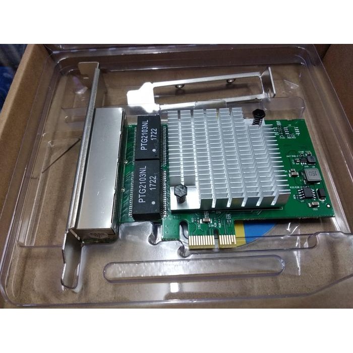 JTTOP" PCI EXPRESS GIGABIT LAN 4 PORT NETLINE LAN CARD PCIE GIGABIT 4 PORTS