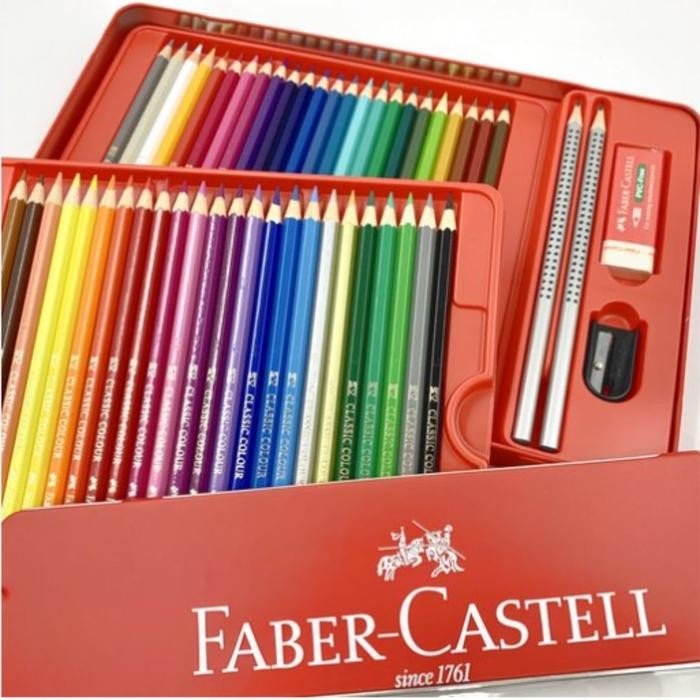 

Pensil Warna Classic 48 Warna Tin Faber Castell #Gratisongkir