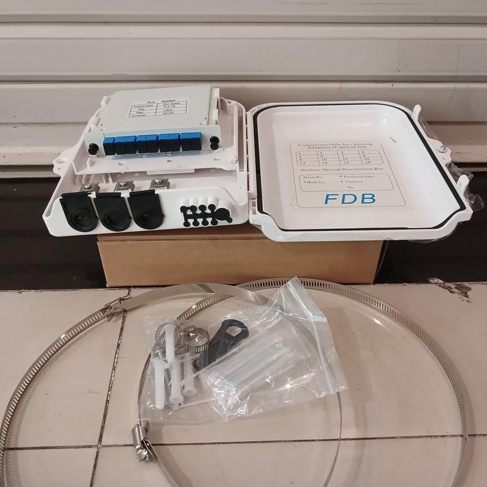 JTTOP" ODP 8 CORE LENGKAP BOX SPLITTER 1:8 / FULL SET SC UPC