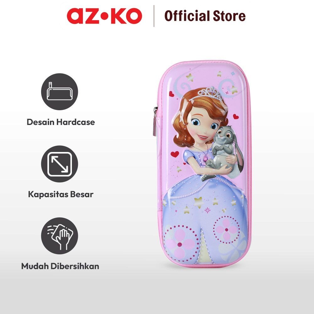 

AZKO Disney Tempat Pensil 3d Hardcase Sophia Tempat Pensil Pulpen Pencil Case Peralatan Tulis Kids