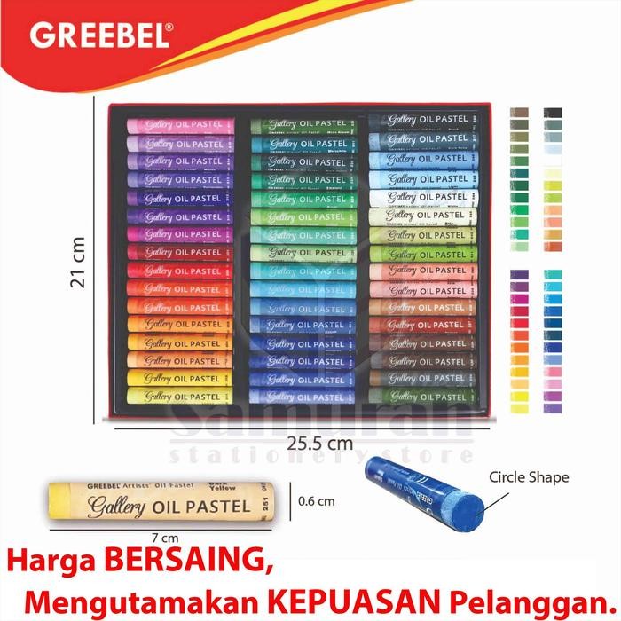 

Crayon Greebel Artist 48 Warna / Krayon Gambar Profesional Mewarnai / Oil Pastel Art Premium 48