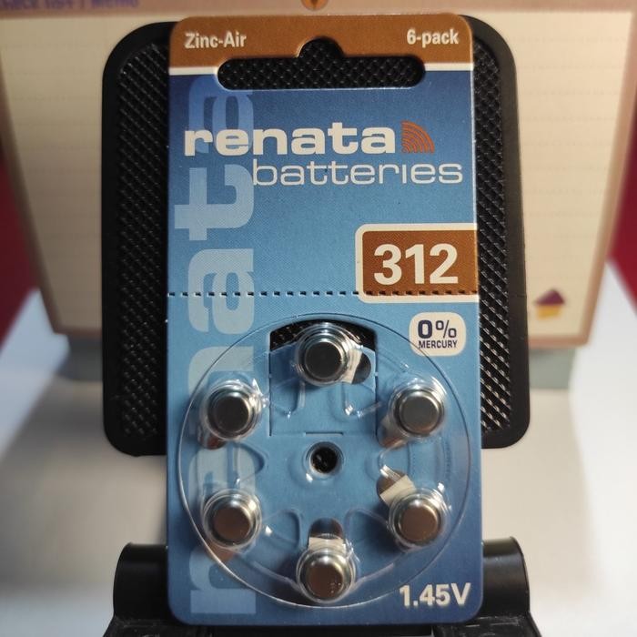 H0M3Sweet- Renata Za 312 Za312 Baterai Batere Alat Bantu Dengar Ag3 / Lr41 Original Germany