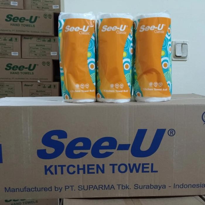 see u kitchen towel tissue single pack/see u kitchen towel karton 12pc