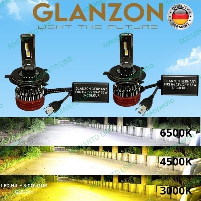 LAMPU LED MOBIL KIJANG KAPSUL KIJANG LGX LX LS PHANTER WULING DB H4 12V 65W 3-COLOUR ORIGINAL