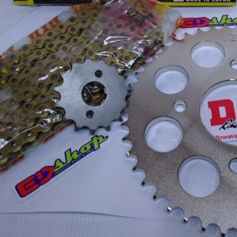 Gear SET 428 SSS Rantai DID VERZA MEGAPRO CBVERZA 150 NEW GOLD GIR