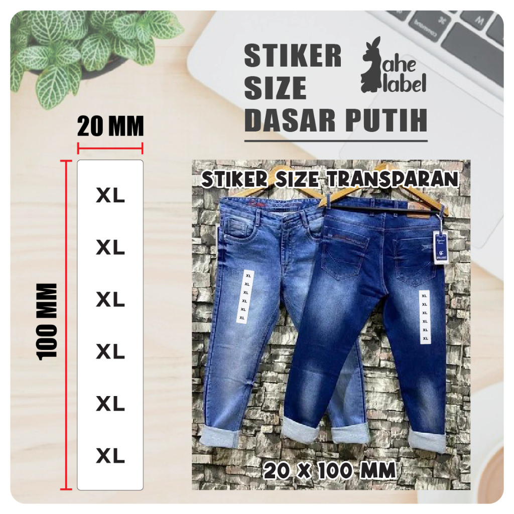 

STICKER SIZE DASAR PUTIH PANAJNG UKURAN XS-XXXL