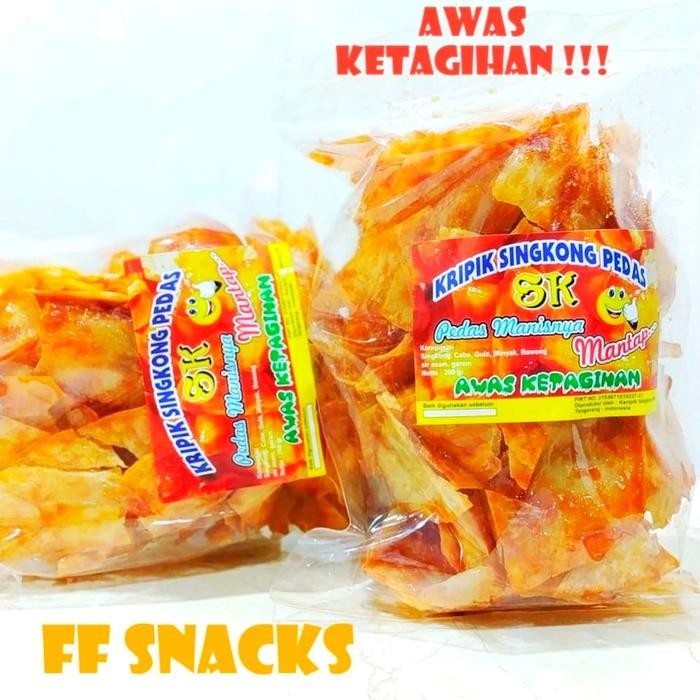 

PastikanTerjaminMutunya- Kripik singkong pedas sk / pedas manis / Keripik singkong balado