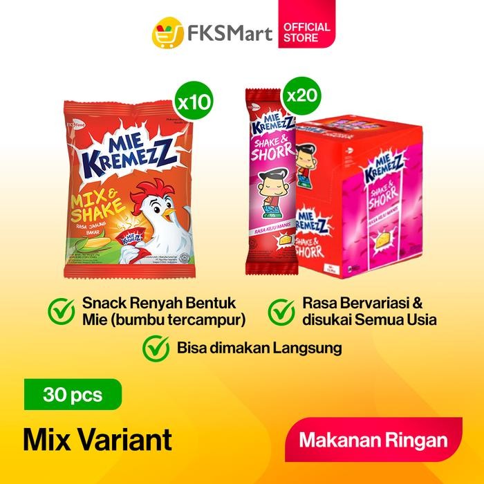 

PastikanTerjaminMutunya- Mie Kremezz Mix Shake & Shorr