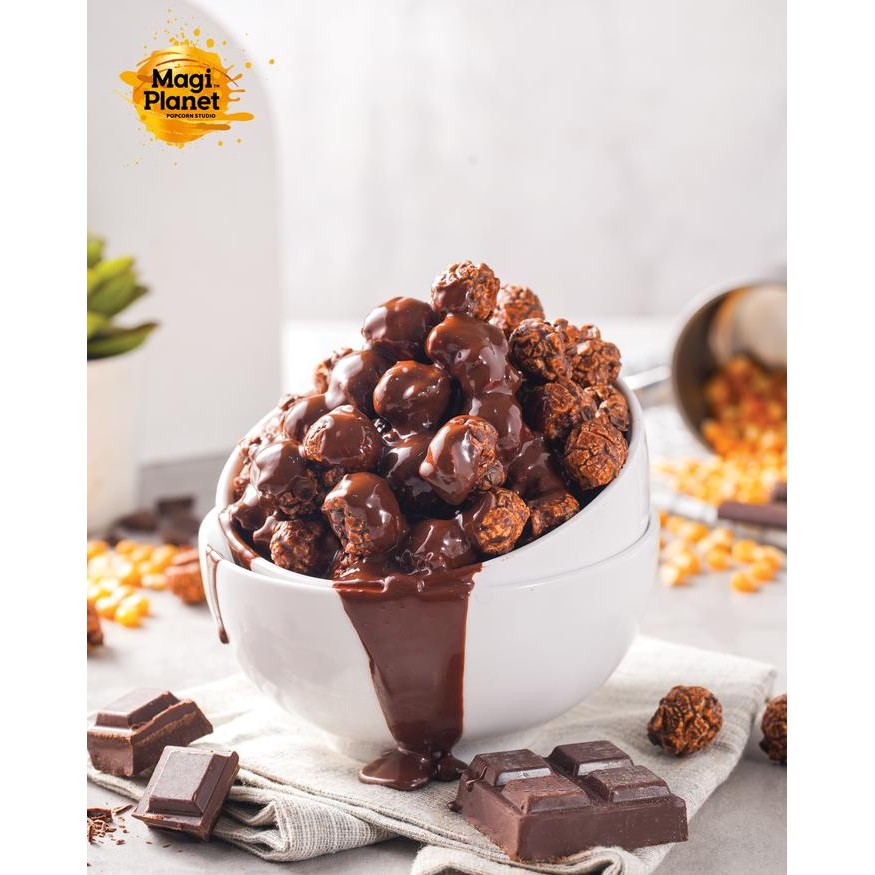 

PastikanTerjaminMutunya- Dark Chocolate Popcorn - Magi Planet (Premium Range)