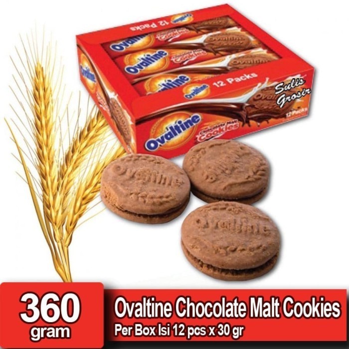 

PastikanTerjaminMutunya- Baru Ovaltine Chocolate Malt Cookies Per Box Isi 12 pcs x 30 gr