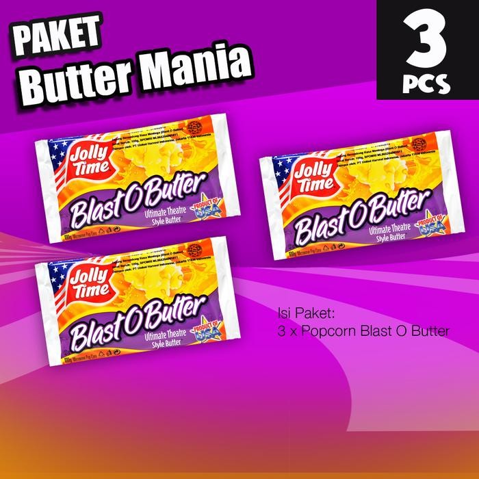 

PastikanTerjaminMutunya- Paket Butter Mania (3BOB) - Jolly Time Mircowave Popcorn