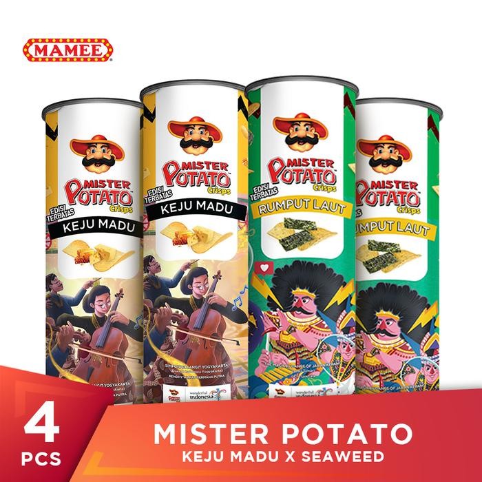 

PastikanTerjaminMutunya- Mister Potato Crisps Keju Madu x Seaweed Multipack4pcs