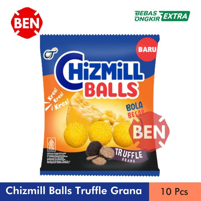 

PastikanTerjaminMutunya- Chizmill Balls GRANA CHEESE / TRUFFLE GRANA 1 Renceng 10 Pcs Keju