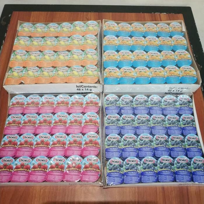 

PastikanTerjaminMutunya- termurah!!selai morin portion pack 14 gram isi 48 pcs varian mix