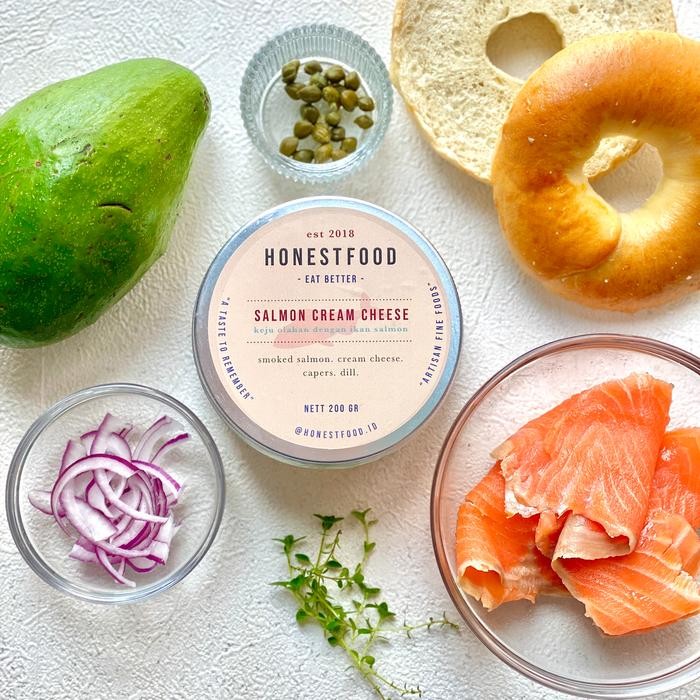 

PastikanTerjaminMutunya- Salmon Cream Cheese Spread Honestfood - Selai Ikan Salmon sandwich