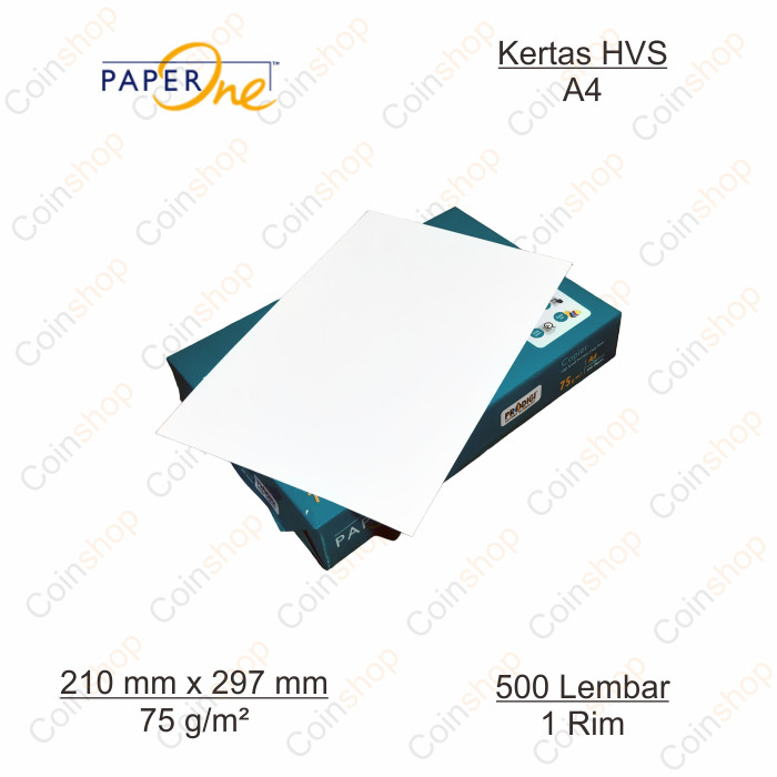 

Paperone Kertas HVS A4 75 Gram Lembar Per Rim