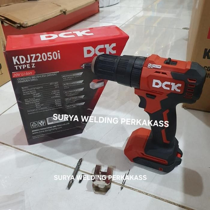 DCK KDJZ2050i Mesin Bor Impact Baterai Cordles Type Z