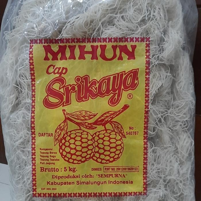 

PastikanTerjaminMutunya- Bihun Mihun Sempurna Pematang Siantar Medan Cap Srikaya 5kg 5 kg