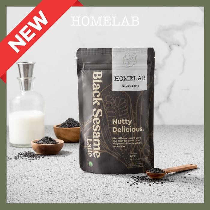 

BnyKpilihAnSkrG- Bubuk Minuman BLACK SESAME LATTE - Premium Drink Powder 200g