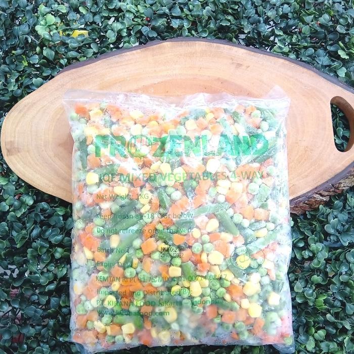 

BnyKBonusBelidiMari- Mix Vegetabel Sayuran Campuran 4 way Frozenland 1kg