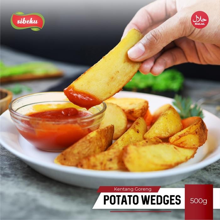 

BnyKBonusBelidiMari- Kentang Goreng Wedges/ Potato Wedges Halal 500gr Frozen Food