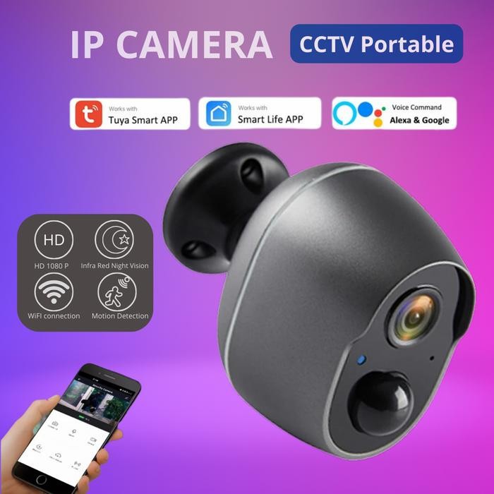 Zooma- Kerui Ip Kamera Cctv Battery Portable Dashcam