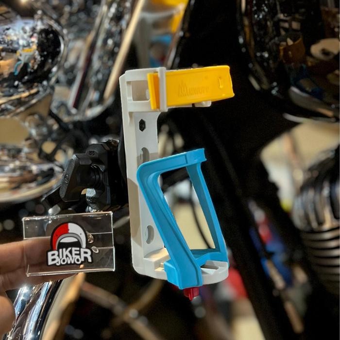 Terbaru.. Osopro Bottle Holder Tempat Botol Minum Touring Motor Bracket
