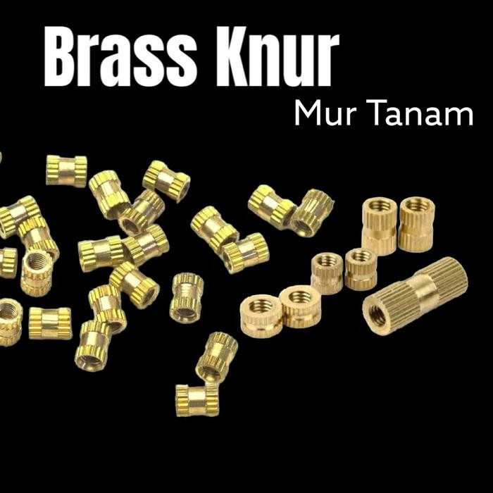 PREMIUM BRASS KNUR TANAM M2 M3 INSERT NUT MUR TANAM 3D PRINT