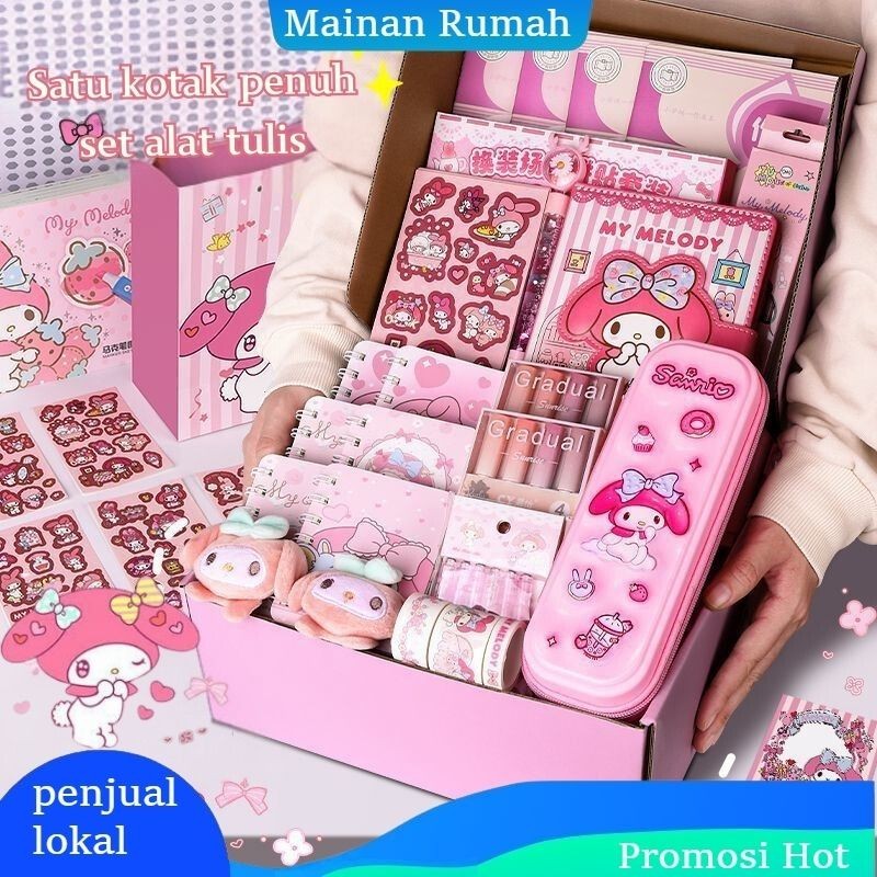 

PROMO / [Local Delivery] Kuromi /Melodi/Sanrio Perlengkapan Sekolah Set Alat Tulis / Mewah Alat