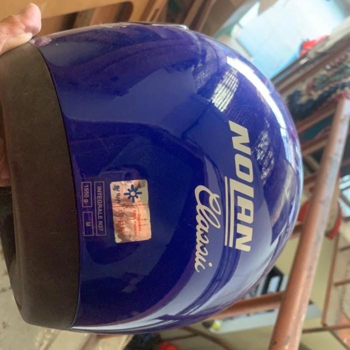 Helm nollan classic baru 1992 , visor pecah ditengah