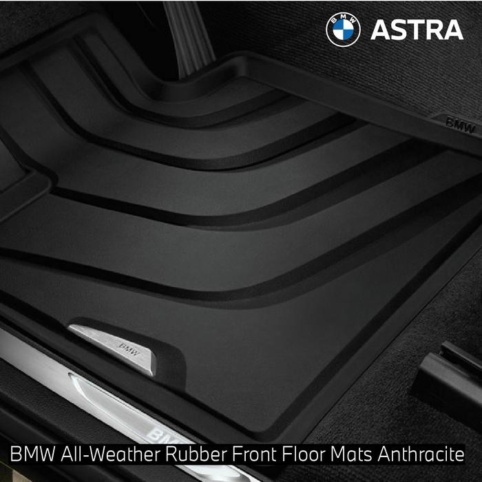 BMW Genuine All-Weather Rubber Front Floor Mats Anthracite F15 X5