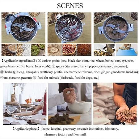 800G Mesin Bubuk/Tepung Penggiling Mesin Penggiling Bumbu Gerinda