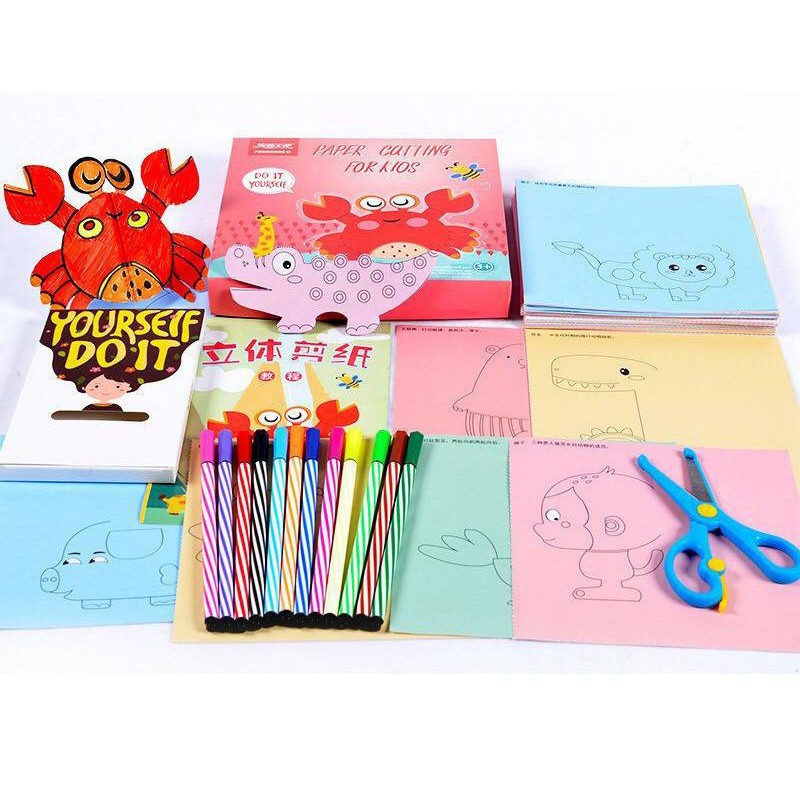 

PGTOYS - FURONANGEL PAPERCUT Mainan Edukasi Mengting Kertas / PAPERCUT ANIMAL NUMBER ALPHABET