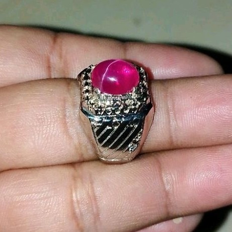 BATU CINCIN AMERIKAN STAR CRISTAL RING SIZE 6 BISA COD