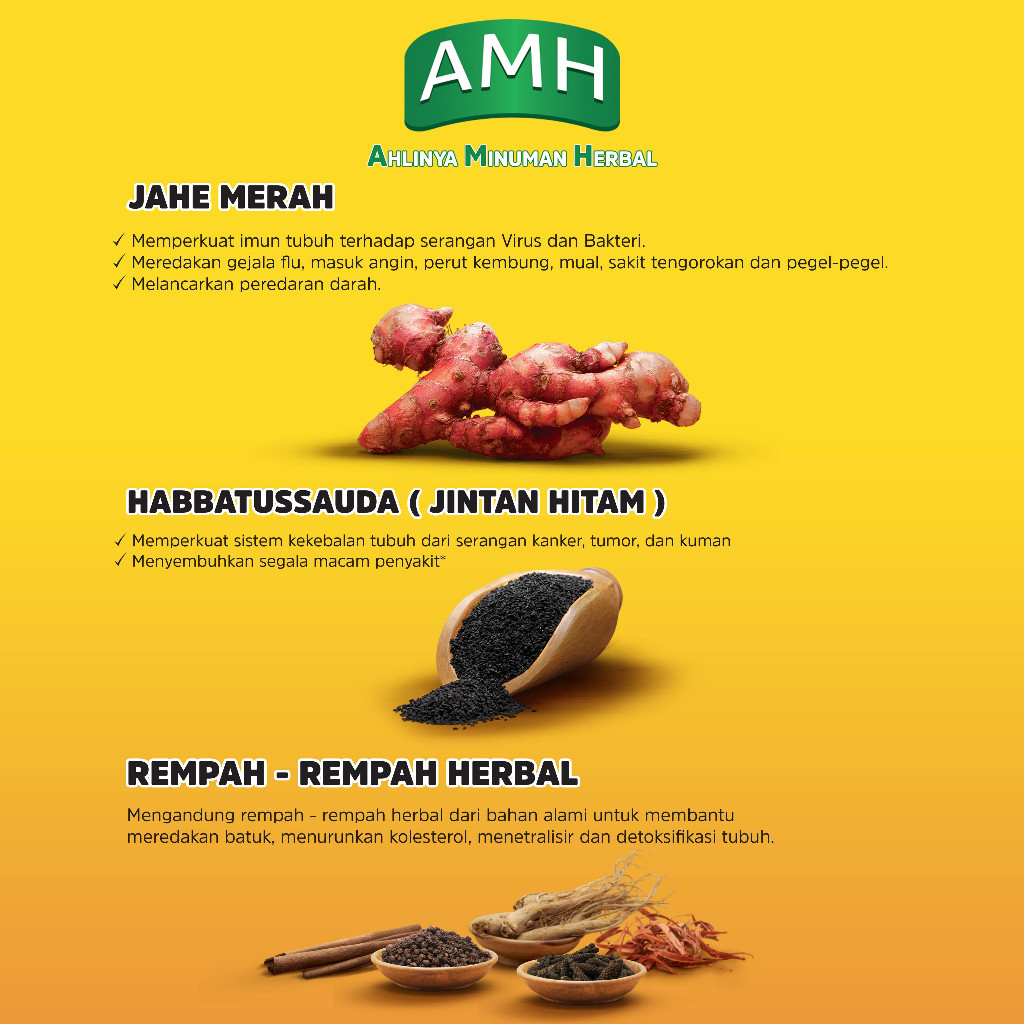 

Paket AMH Jahe merah Herbal (5 rcg)
