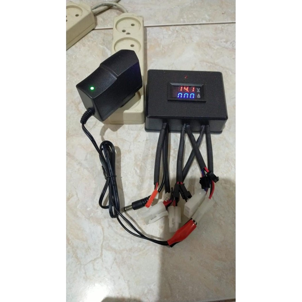 MURAH.. CHARGER CAS MOBILAN AKI / ADAPTOR MOBILAN AKI 12V OTOMATIS