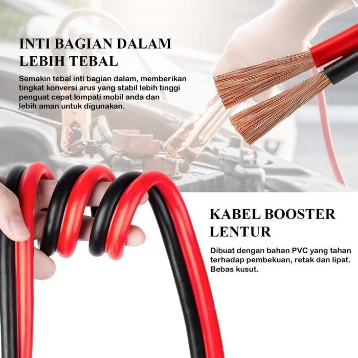 CUCI GUDANG.. KENMASTER BOOSTER CABLE - KABEL JUMPER AKI MOBIL ORIGINAL