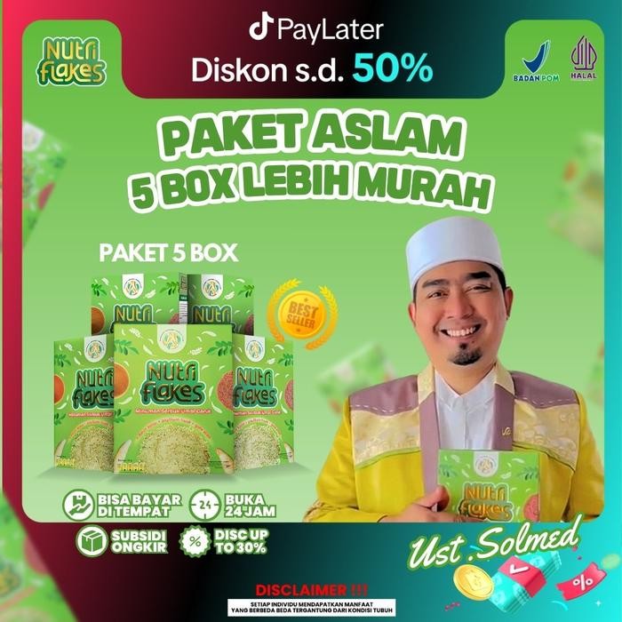 

Sereal Nutriflakes Original 280 gram Diributor Resmi Nutriflakes Umbi Garut 5 Box Halal BPOM Makanan